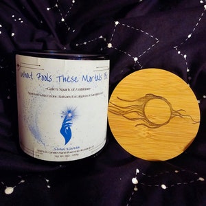 What Fools These Mortals Be - Gale&#39;s Spark of Ambition - Baldur&#39;s Gate 3 Inspired Candle - Soy Wax Scented by the Weave