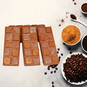 Fresh Coffee Snap Bar - Brown Soy Wax Melts for Waking up in the Morning, Bakery and Breakfast Food Scent