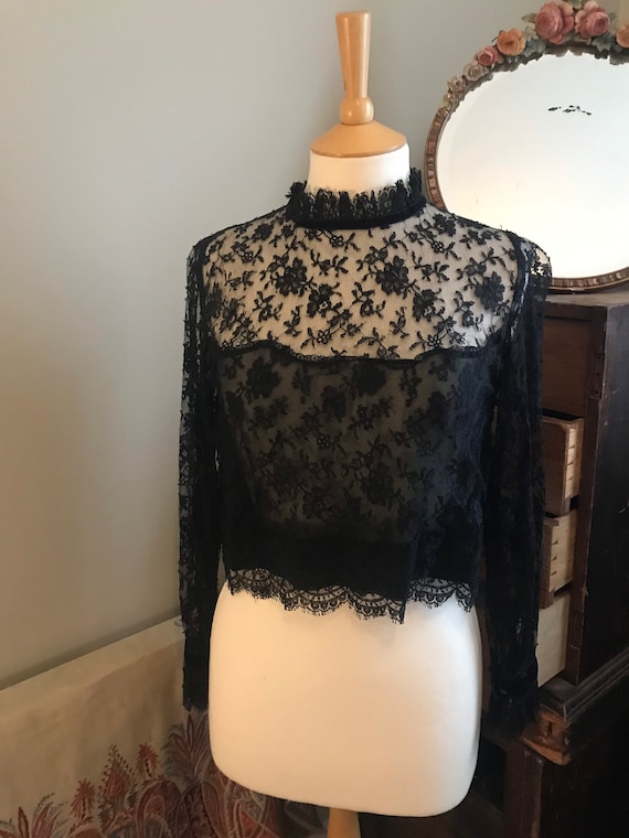 Black Lace 20’s blouse
