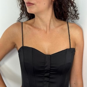 Black dress straps replacement, Adjustable shoulder jewellery, Body accessories, Spaghetti dress straps, Removable bra straps, Pearl straps