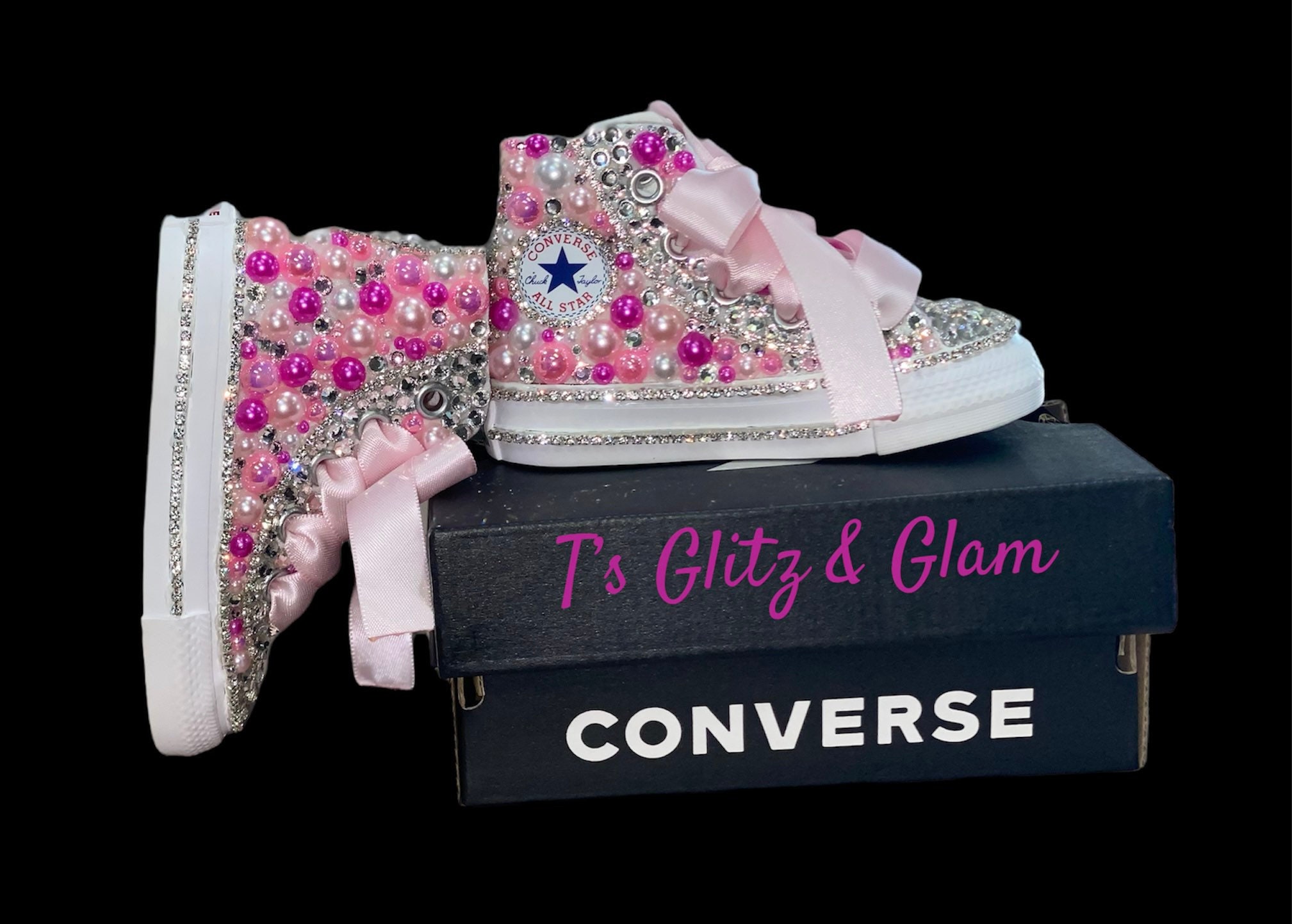 Bling and Pearl Tennis Shoes, Handmade Bling Tennis Shoes, Toddler Bling  Shoes, Birthday Shoes, Bling Birthday Shoes, Holiday Shoes, Bling 