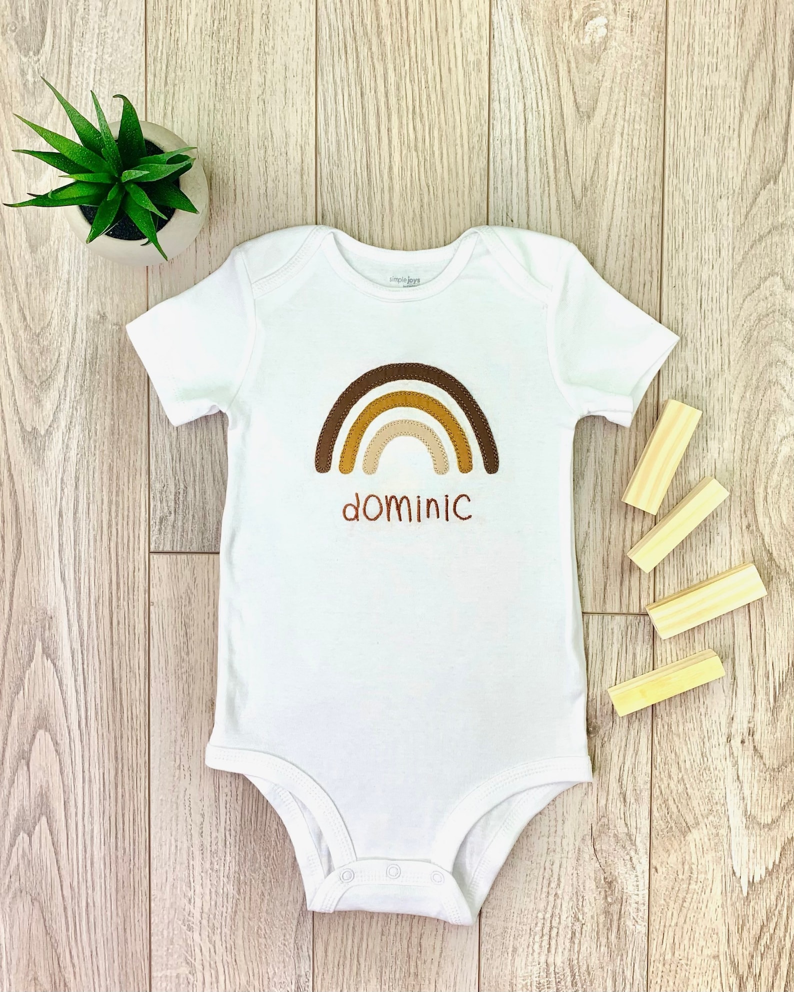 Rainbow Baby Onesie Custom name onesie unisex baby Etsy