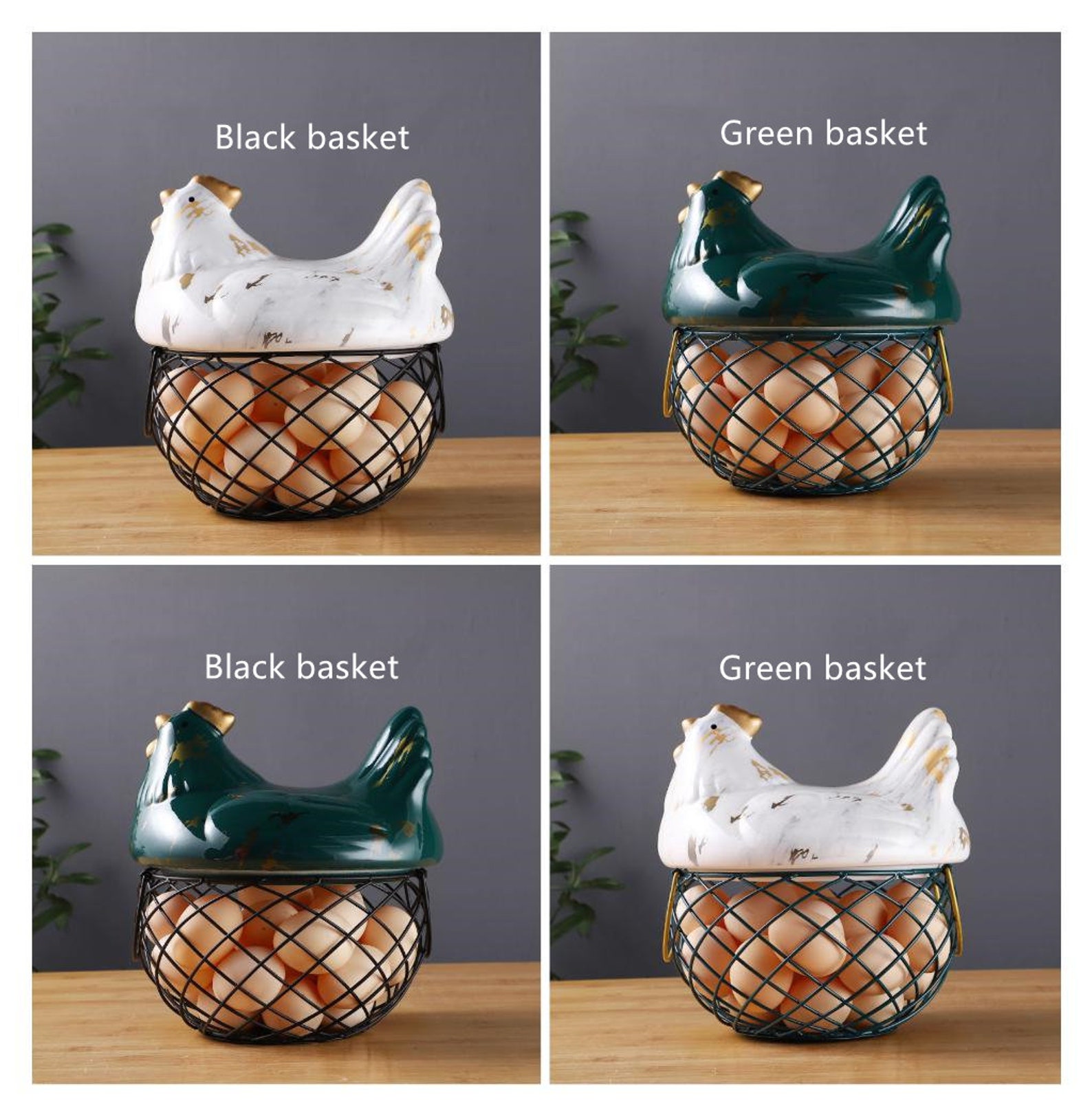 Household Kitchen Ceramic Egg Basket Fruit and Vegetable Etsy UK