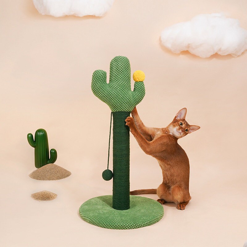 Cactus Cat Scratching Post Cat Tree 25.6 inches Scratcher Etsy