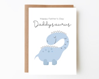 Daddysaurus Dinosaur Father's Day Card - Father's Day Gift + Special Card for Dad + Funny Father's Day Card + Daddy Dinosaur Card