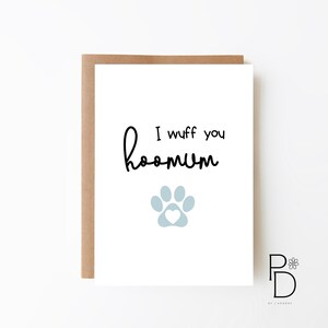 CARD for DOG MUM - Mother's Day Card + Birthday Card for Mum + Hoomum Card + Card For Mummy + Digital Download Option + Cute Card For Mum