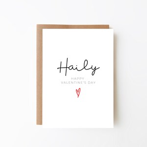 Biglietto di San Valentino PERSONALIZZATO - Card For Him + Card For Her + Blank Card + Custom Card + Romantic Card + Personalized Love Card