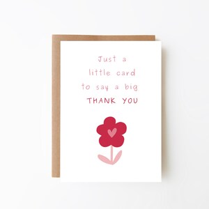 Dankeskarte + Freundschaftskarte + Lehrerkarte + digitaler Download + Rosa Blumenkarte + Dank + Liebe Herz Karte + Floral