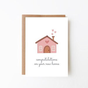 Congratulations New Home Card + House of Love + Housewarming Card + Moving Gift Card + Cute House Card +  Home Sweet Home Card + New House