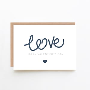 Love Valentine's Day Card - Heart Card + Valentine's Day For Her + Valentine's Day For Him + Blue Valentine + Digital Download Option
