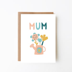 TARJETA PARA MAMÁ - Regalo Día de la Madre + Tarjeta Especial Día de la Madre + Tarjeta Floral Para Mamá + Tarjeta Jardinería, Opción Descarga Digital, Tarjeta Flor