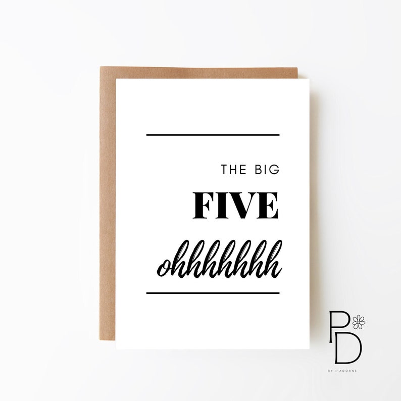 MILESTONE BIRTHDAY CARD Happy Birthday Card Digital Download Option Funny Birthday Fiftieth Birthday Card Happy 50th Birthday image 1