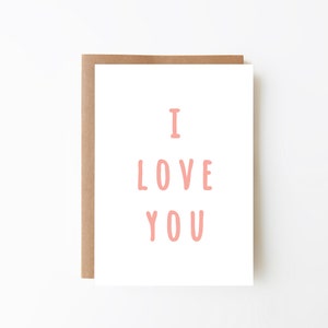 Carte rose je t'aime - Saint Valentin + carte de fiançailles + option de téléchargement numérique + carte pour maman + carte de mariage + carte d'anniversaire