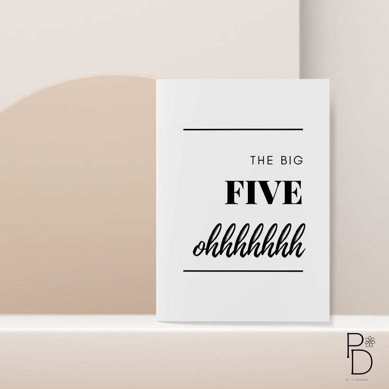 MILESTONE BIRTHDAY CARD Happy Birthday Card Digital Download Option Funny Birthday Fiftieth Birthday Card Happy 50th Birthday image 3