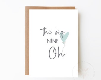 MILESTONE BIRTHDAY CARD - Happy Birthday + Digital Download Option + Funny Birthday + Ninetieth Birthday Card + Happy 90th Birthday Card