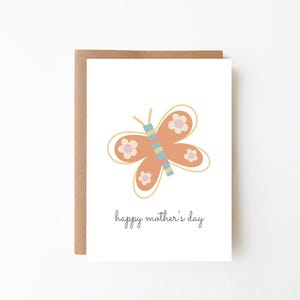 CARD FOR MUM - Mother's Day Card + Flower Butterfly Card for Mum + Card For Mummy + Digital Download Option + Best Mum + Mum's Special Day