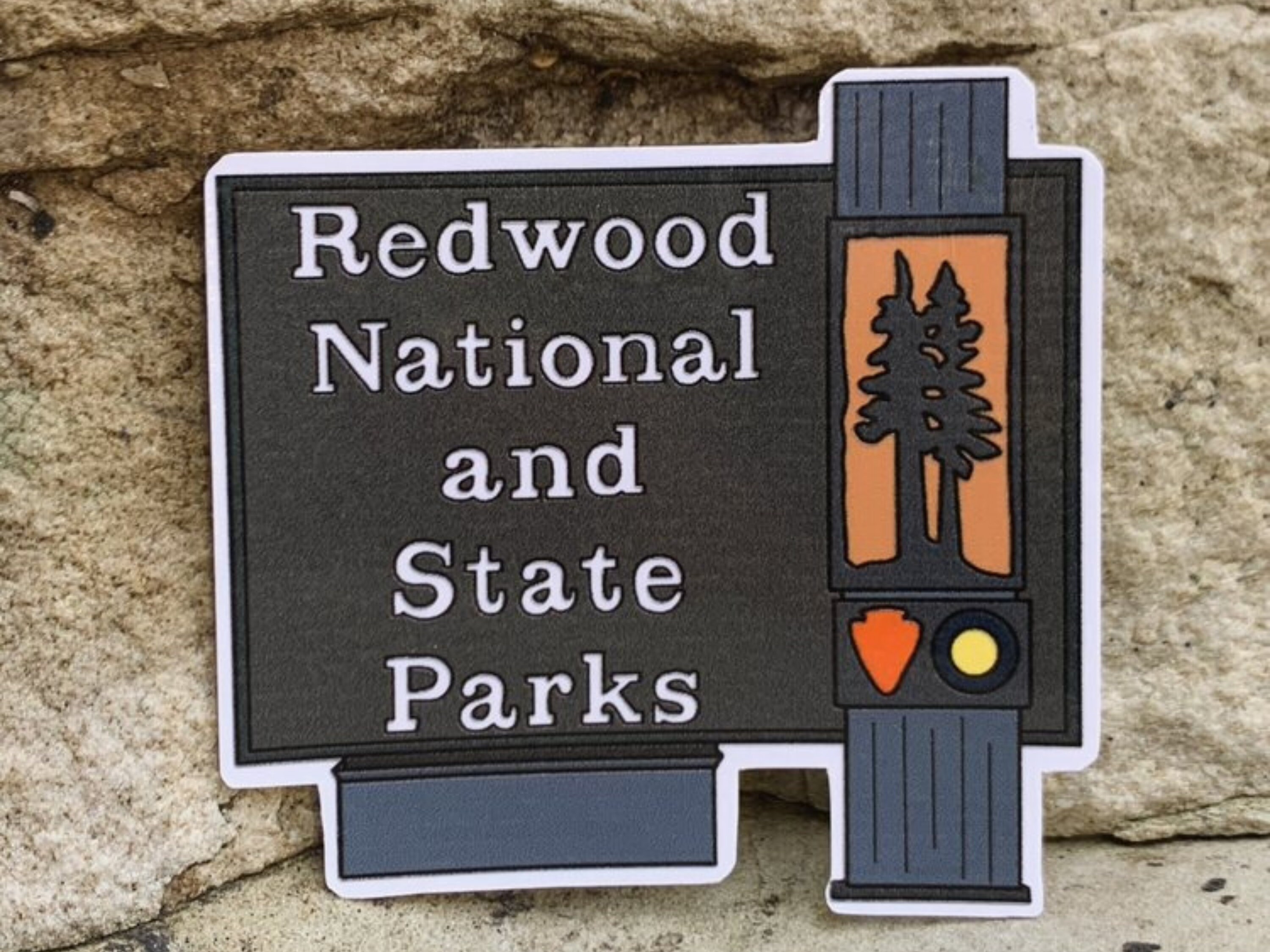 Redwood National Park Sign Vinyl Sticker California Sign | Etsy