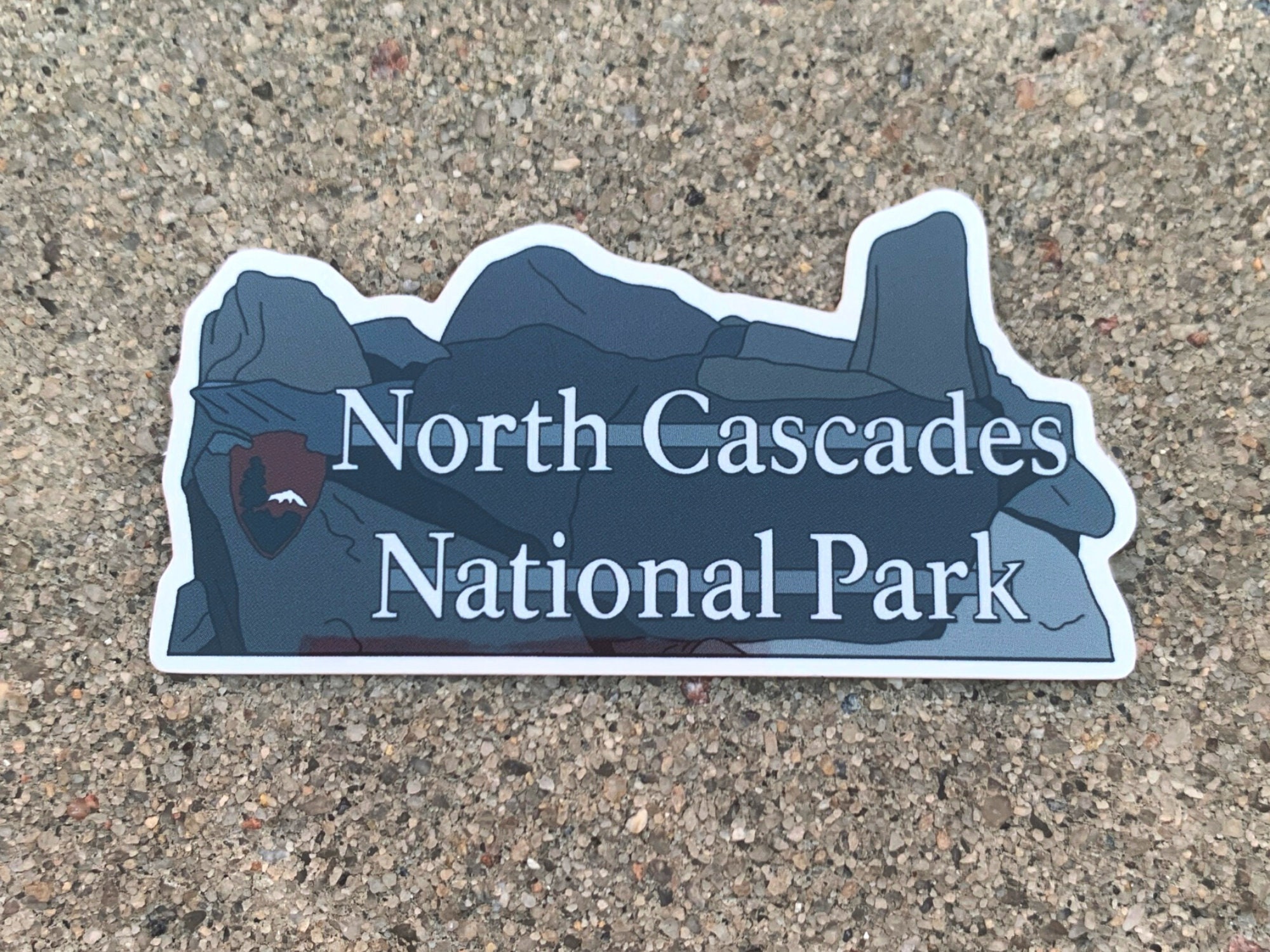 NORTH CASCADES National Park Sign Sticker WASHINGTON | Etsy