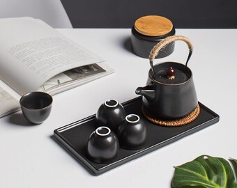 Oriental Ceramic Tea Set | Teapot Tea Cups | House Warming Gifts
