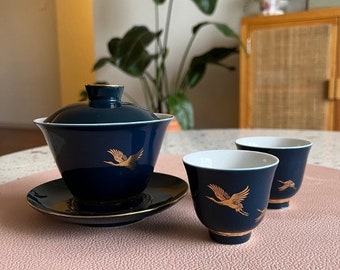 Service à thé Gaiwan exquis et exclusif | Cadeaux de pendaison de crémaillère | Thé Kungfu | Art du thé | Thé chinois | Tasse de thé et théière