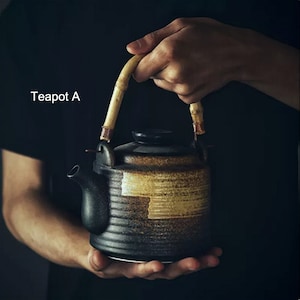 Orientalisches Japanisches Keramik Tee-Set Teekanne Teetassen House Warming Geschenke Kungfu Tee Teekunst Teapot A