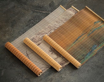 Tapis de table et napperon en bambou | Décoration orientale pour la maison et le bureau | Art du thé | Culture du thé | Thé japonais chinois