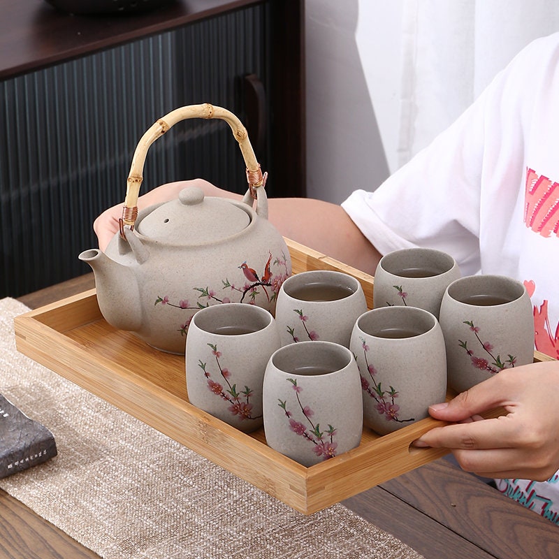 Japanese Tea Set Tea Set Chinese Tea setLazy Office Kung Fu Tea Set,  Automatic Tea Brewing Ceramic Tea Set(Color:8,Size:) (4)