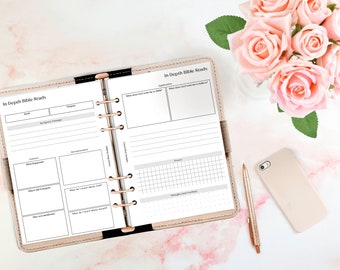 Classic HP Printable In Depth Bible Study Planner Insert