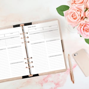 Classic HP Printable Bible Study Planner Insert