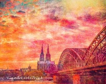 Kölner Abendrot III - Sonnenuntergang Köln