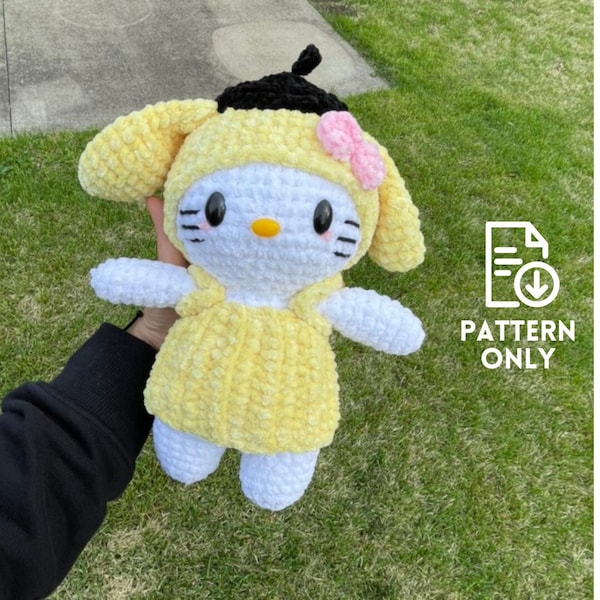 Patron PDF - Poupée peluche Amigurumi au crochet