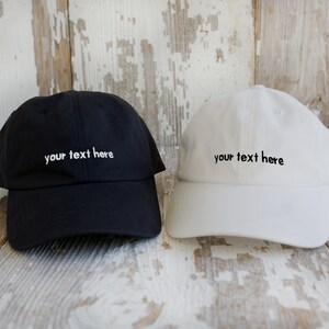 Custom Embroidered Cotton Baseball Cap | Personalized Dad Hat