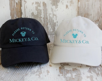 Return to Minnie Mickey & Co Embroidered Hats Cap Cute Theme Park Vacation Trip Shirt