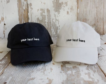 Custom Embroidered Cotton Baseball Cap | Personalized Dad Hat