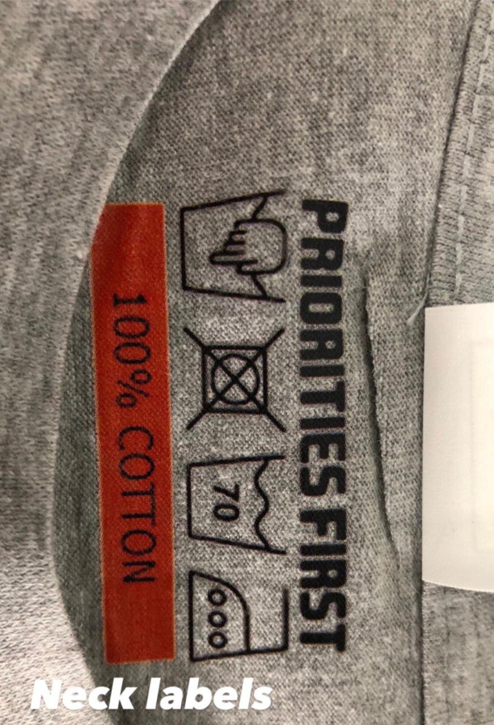 Brand Tagless neck label Full color tagless heat transfer Etsy