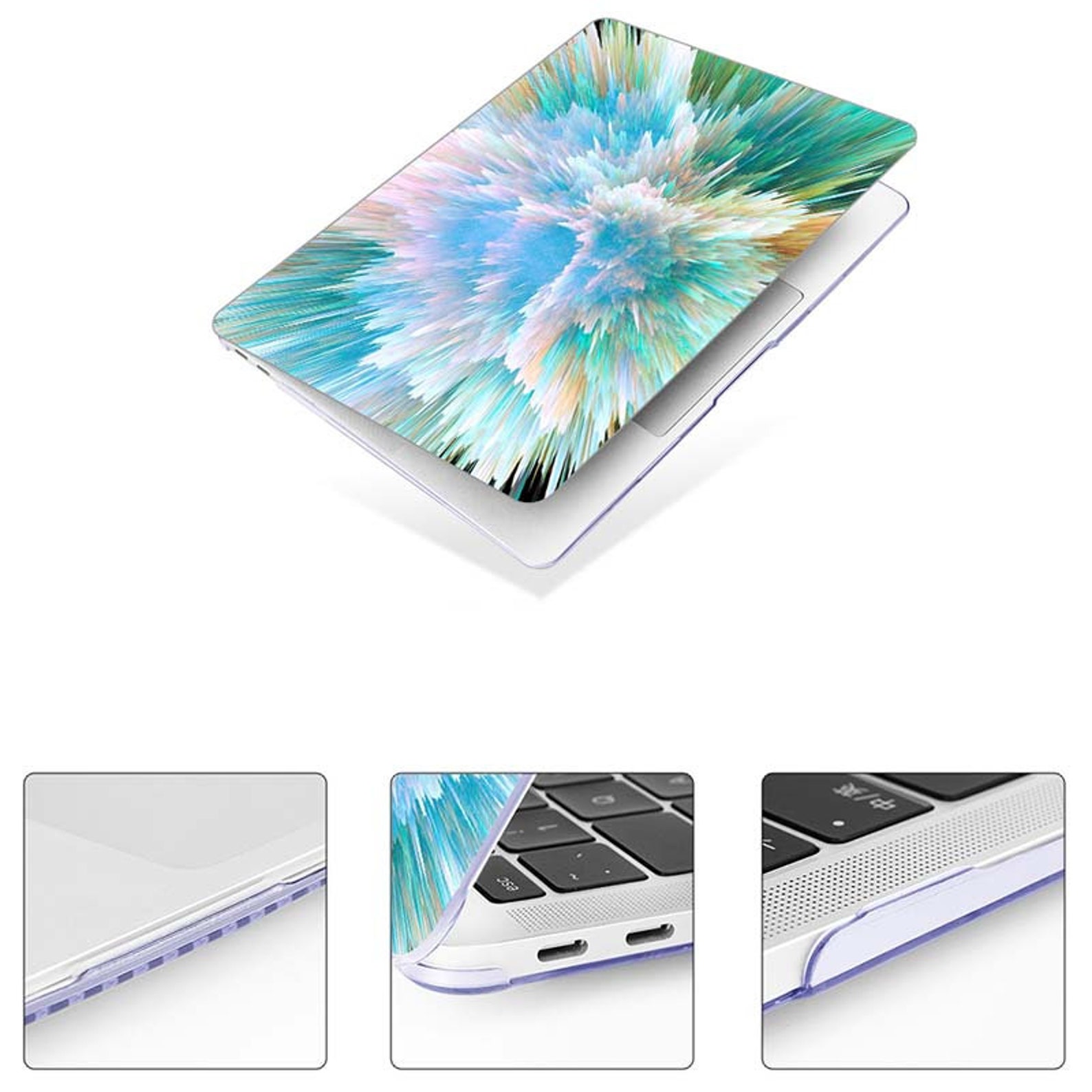 Green Colorful Art Hard Case Laptop Case Cover For Macbook Air Etsy