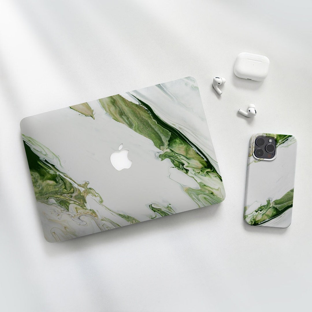 Nature Green Wave Hard Case Abstract MacBook Case Art Laptop - Etsy