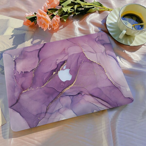 Marble Laptop Case Etsy