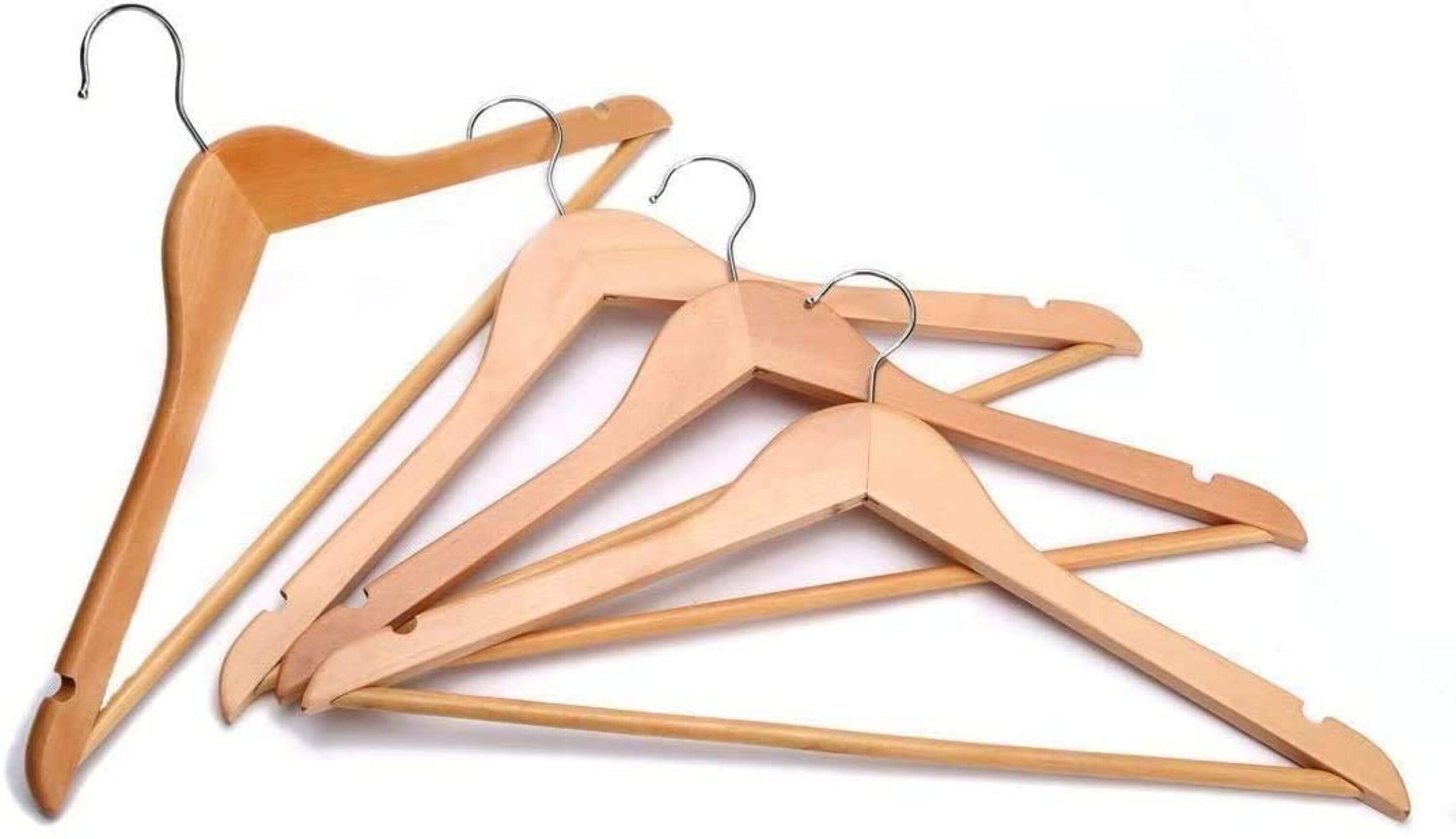 Coat Hangers Strong Brown Wooden Made By Natural Wood and Etsy