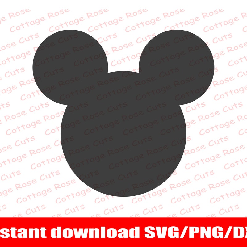 Mickey Mouse Silhouette Svg - Etsy