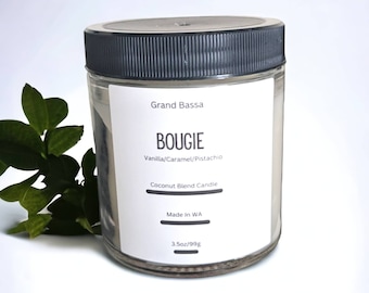 Bougie Candle- pistachio/vanilla/almond