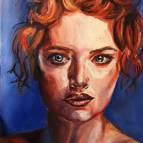 Custom Oil Portrait on Canvas fashion