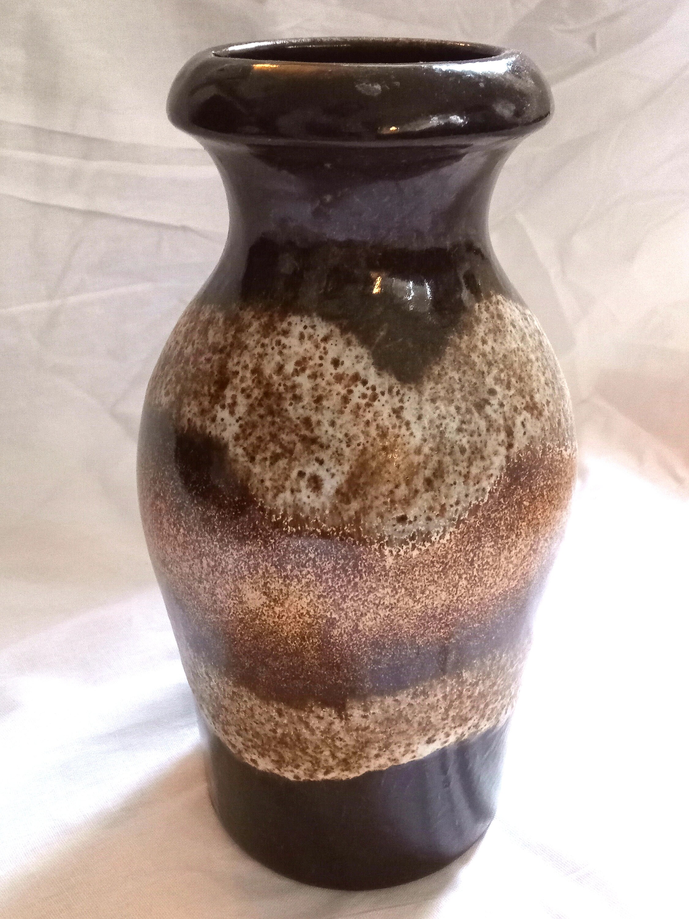 West Germany vintage vase brown 20821 Etsy