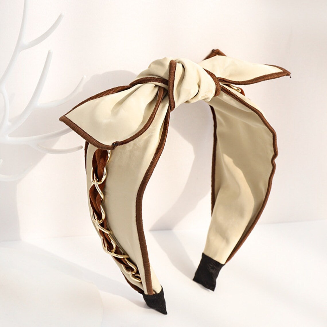 Bow Chain Elegant Headband for WomenTurban HeadbandWide Etsy