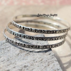 Sterling Silver Black Trinity Bracelet – Degs & Sal