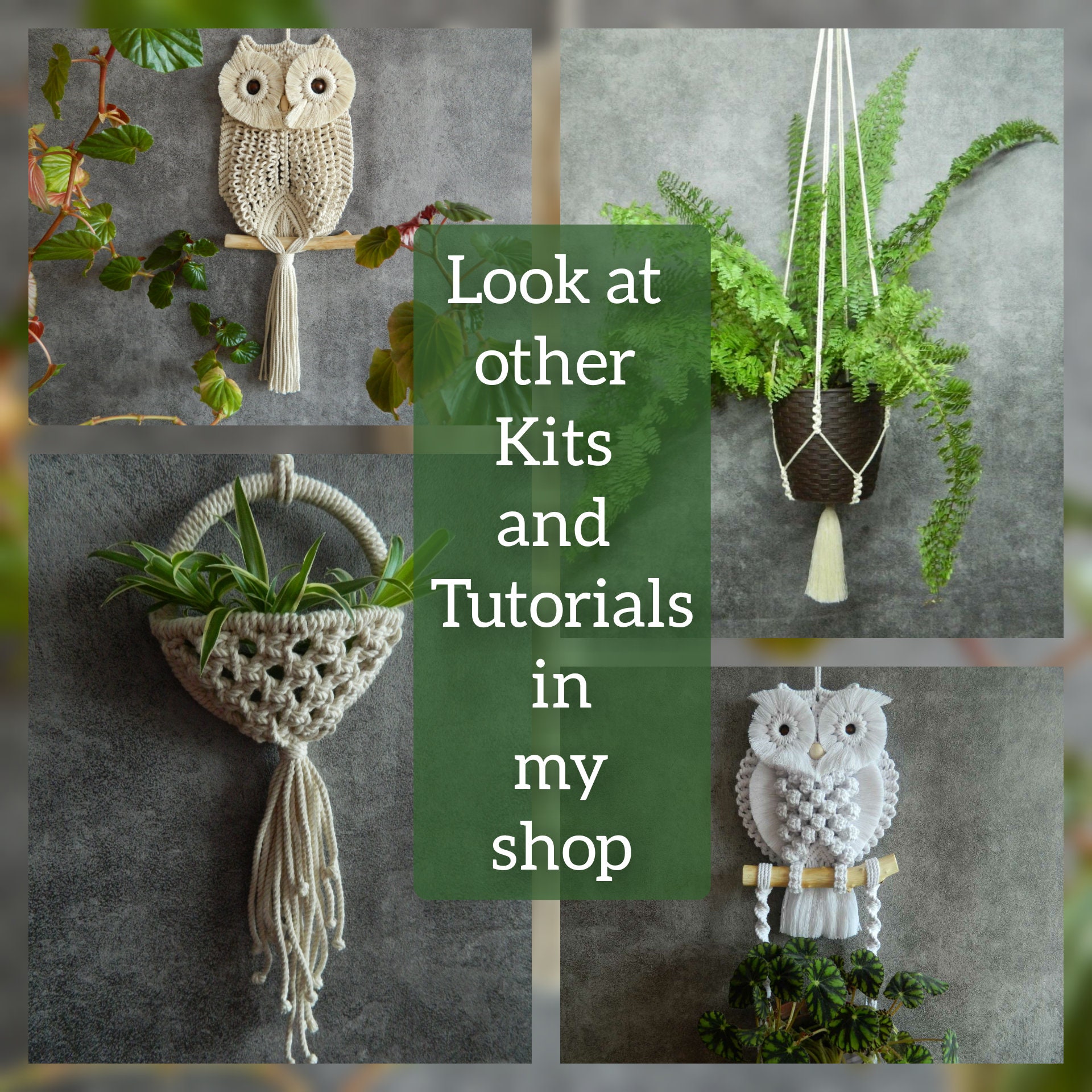  Macrame Kits for Adults Beginners, 2 in 1 Circle+Owl