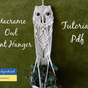 DIY Macrame Plant Hanger Pattern, Beginner-Friendly Tutorial in PDF, Step-by-Step Instructions, Creative wall art, Handmade plant holder