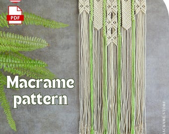 Patroon macramé aan de muur: zelfstudie boho-tapijten (pdf)