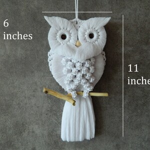 DIY kits, Macrame owl kit beginner, Macrame wall hanging craft kit for adults and kids, Boho wall art, Gifts for mom, Thank you gift image 7