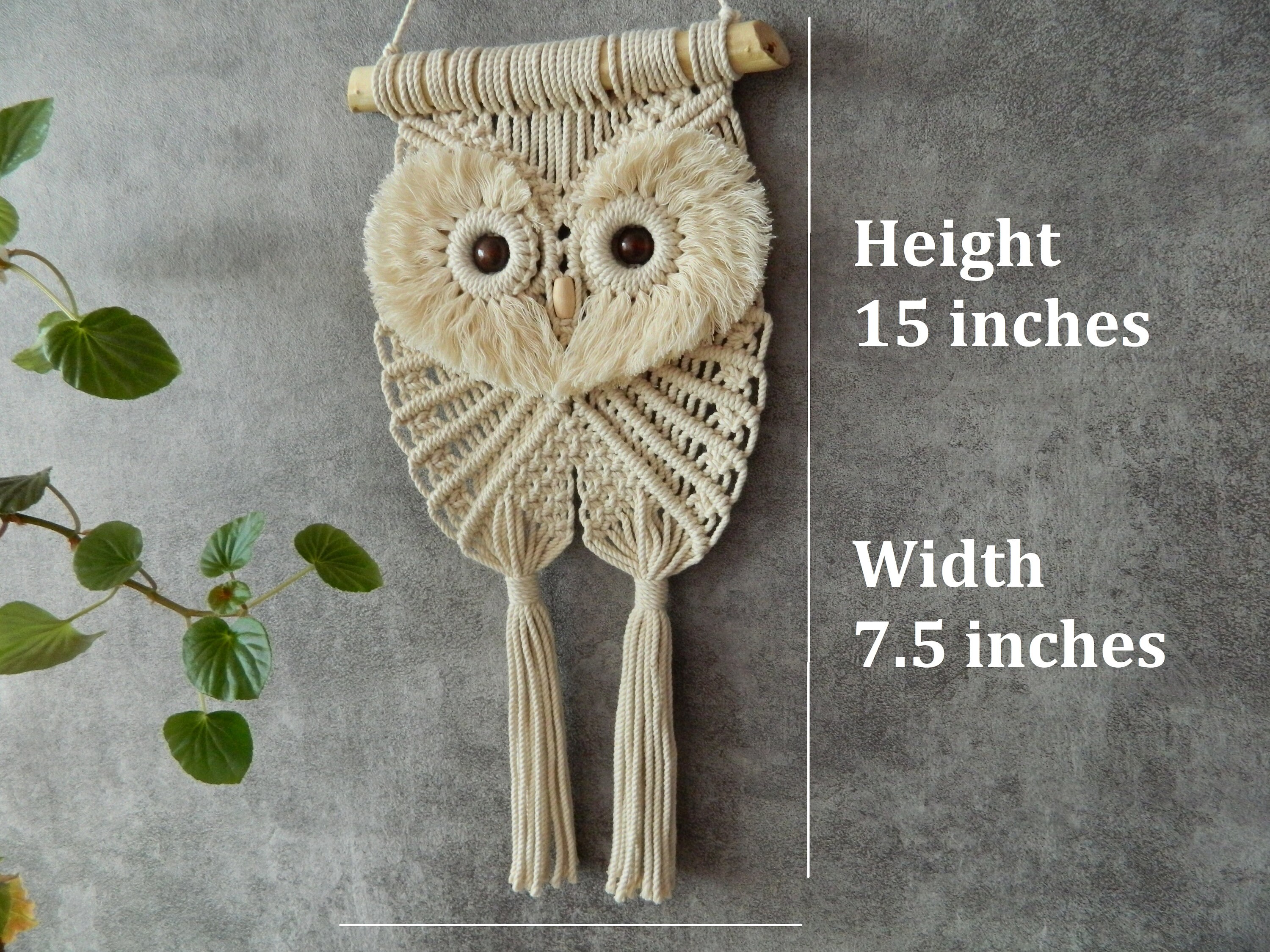 Do It Yourself Kits, Macrame Owl Kit Beginner, Macrame Wall Hanging Craft  Kit for Adults and Kids 